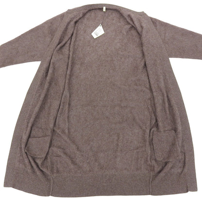 TOYOBOSHI トウヨウボウシ 新品同様 糸衣 BIWA カシミヤ100 ロングカーディガン トップス レディース ブラウン F 13IT-FC2002 トップス F