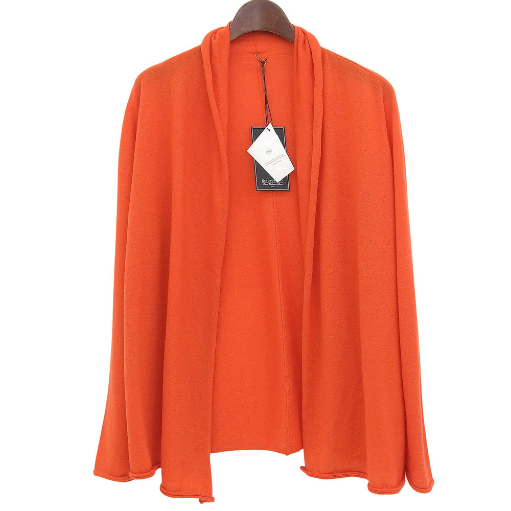 TOYOBOSHI トウヨウボウシ 新品同様 糸衣 TOSHI ALASHANカシミヤカーディガン トップス レディース オレンジ F 13IT-AC6005 トップス F