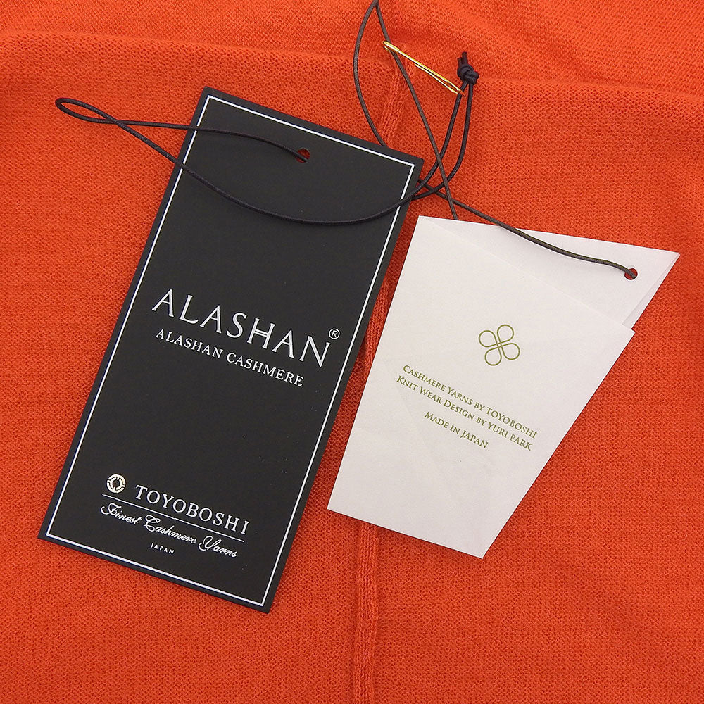 TOYOBOSHI トウヨウボウシ 新品同様 糸衣 TOSHI ALASHANカシミヤカーディガン トップス レディース オレンジ F 13IT-AC6005 トップス F
