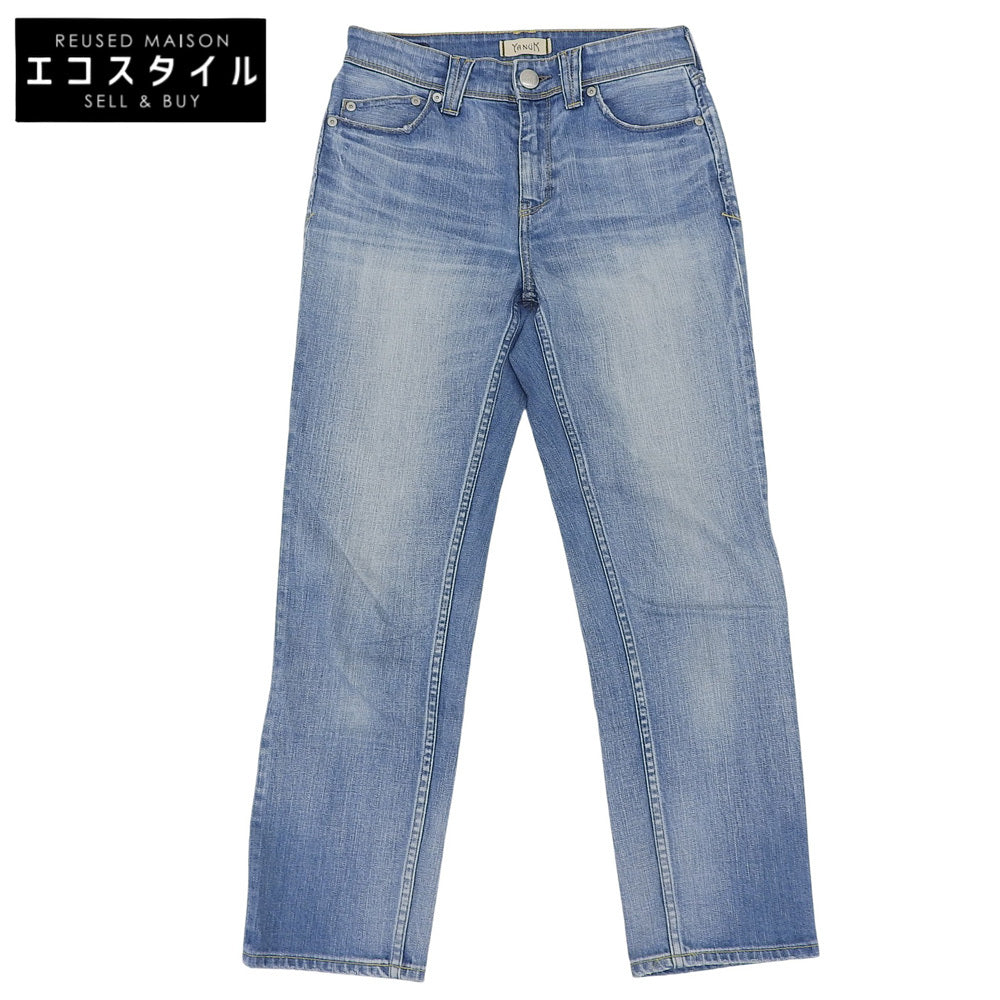 YANUK ヤヌーク 美品 アネット ストレート デニムパンツ ボトムス レディース ブルー 24 57191011 ボトムス 24