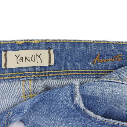YANUK ヤヌーク 美品 アネット ストレート デニムパンツ ボトムス レディース ブルー 24 57191011 ボトムス 24