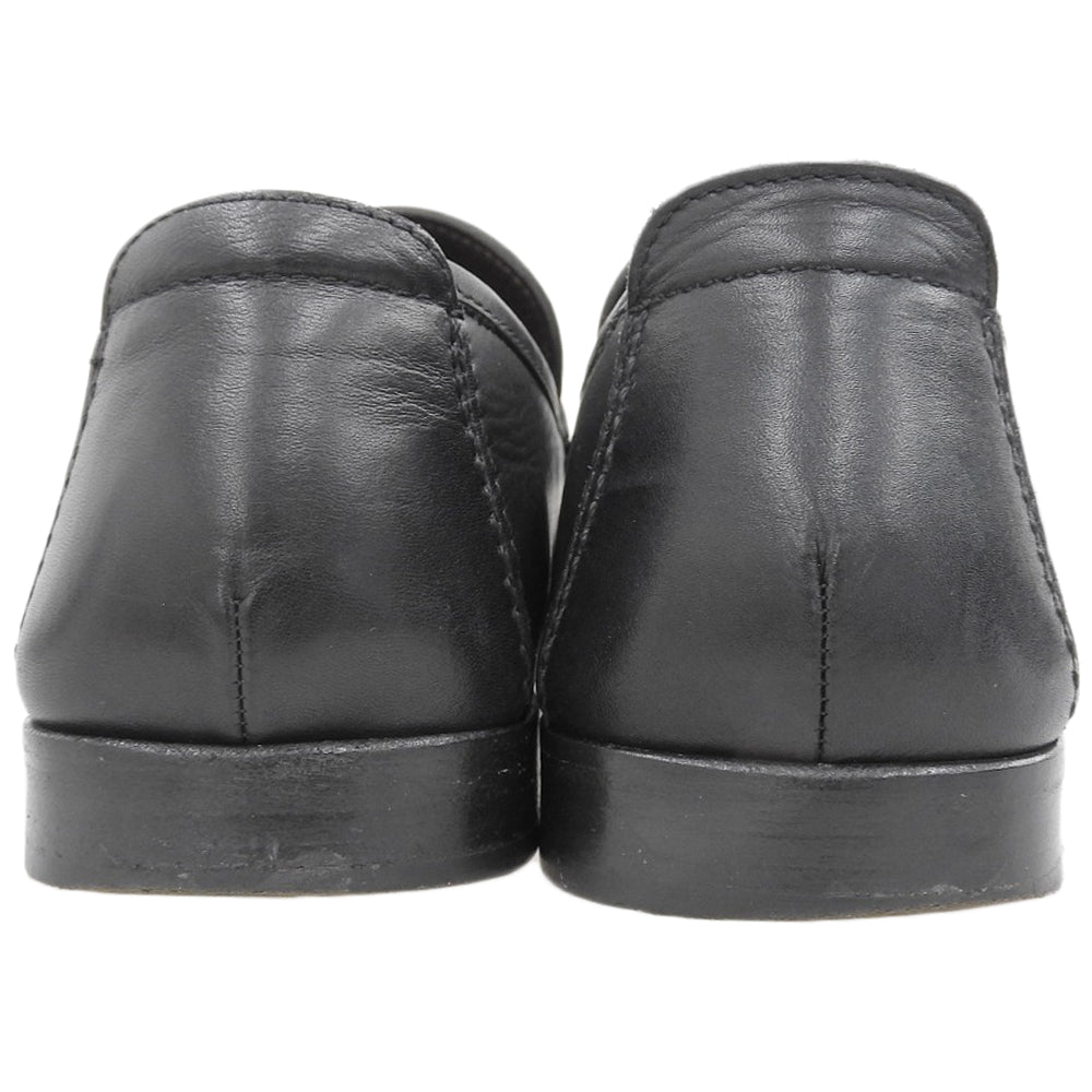 Salvatore Ferragamo サルヴァトーレフェラガモ ガンチーニ モカシン レザー シューズ メンズ ブラック 7 1/2 シューズ 7.5