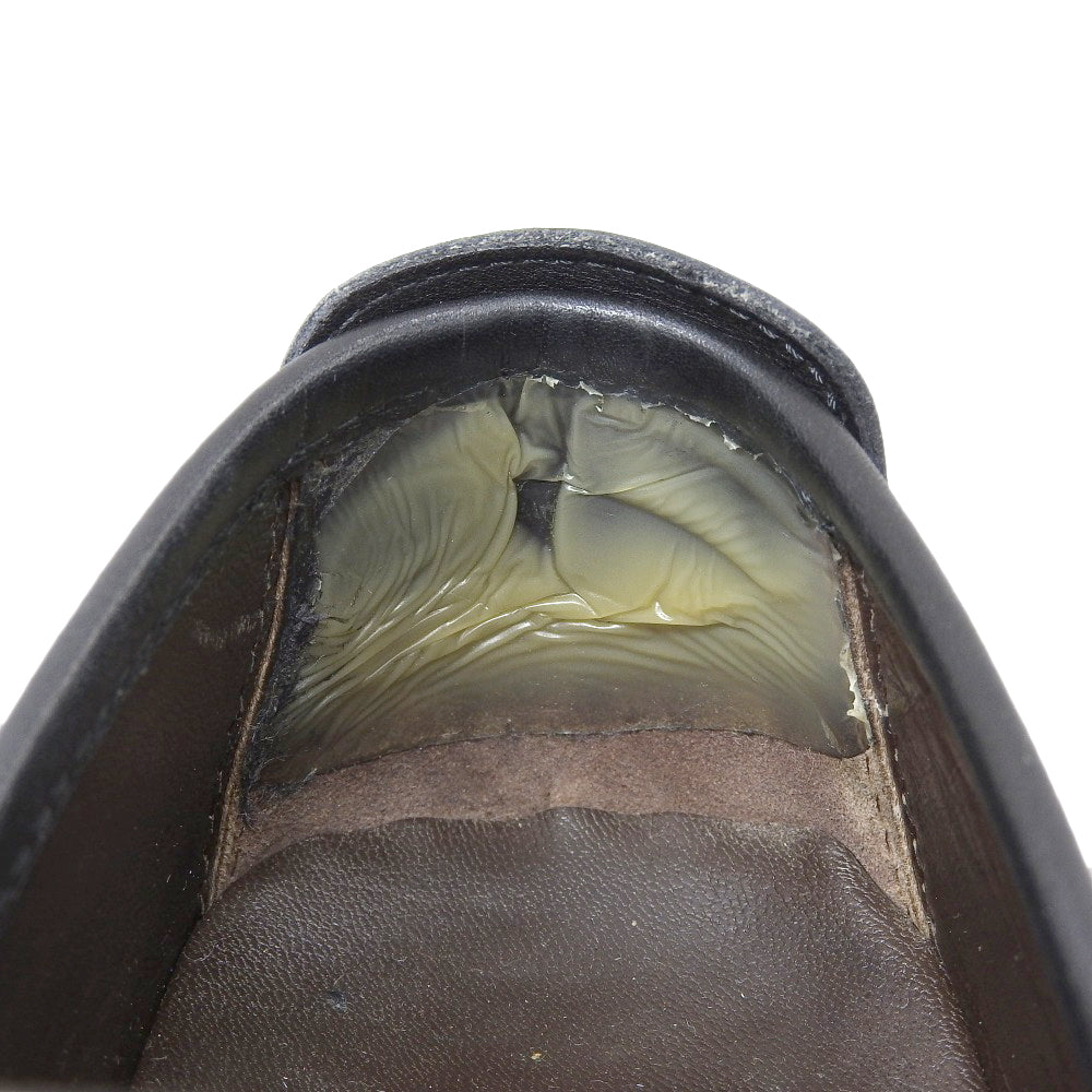 Salvatore Ferragamo サルヴァトーレフェラガモ ガンチーニ モカシン レザー シューズ メンズ ブラック 7 1/2 シューズ 7.5