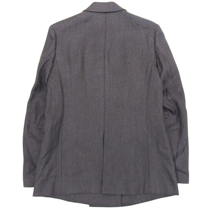 BEIGE ベイジ 美品 リネン BURDOCK ダブル ジャケット レディース グレー 4 ジャケット 4