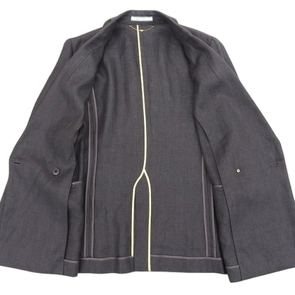BEIGE ベイジ 美品 リネン BURDOCK ダブル ジャケット レディース グレー 4 ジャケット 4