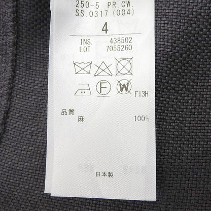 BEIGE ベイジ 美品 リネン BURDOCK ワイドパンツ ボトムス レディース グレー 4 ボトムス 40