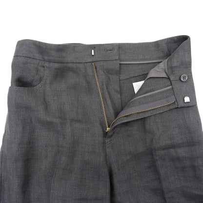 BEIGE ベイジ 美品 リネン BURDOCK ワイドパンツ ボトムス レディース グレー 4 ボトムス 40