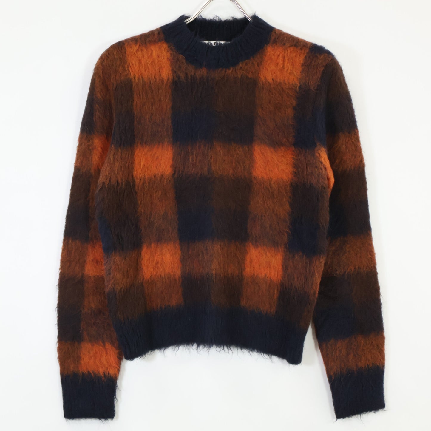 ACNE STUDIOS アクネ ストゥディオズ 美品 A60177 シャギーウールチェックニット トップス XS