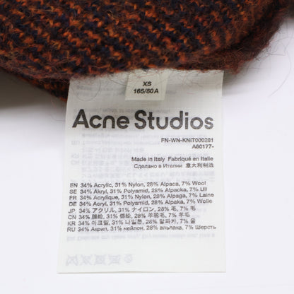 ACNE STUDIOS アクネ ストゥディオズ 美品 A60177 シャギーウールチェックニット トップス XS