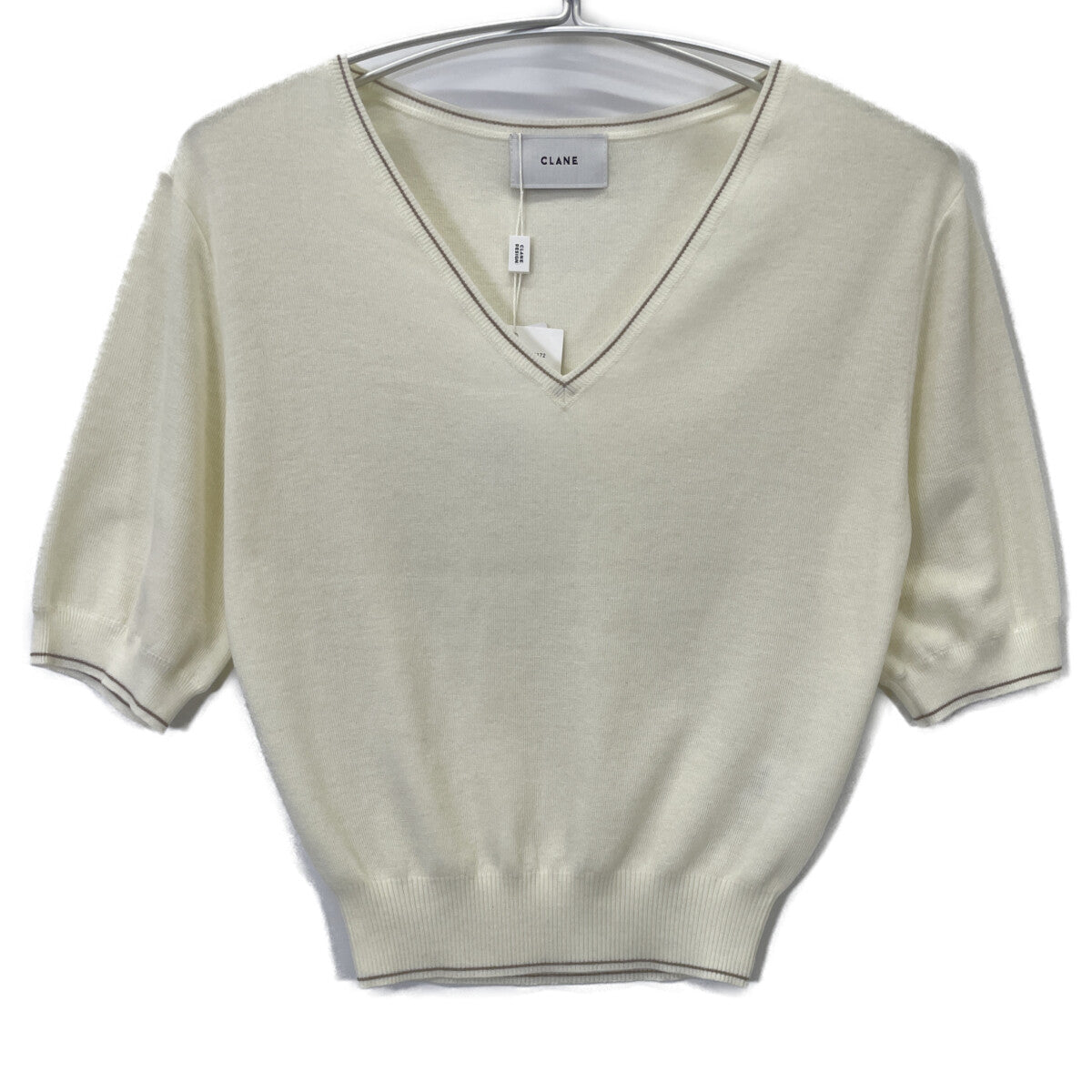 CLANE クラネ ｱｲﾎﾞﾘｰ Vﾈｯｸ ﾆｯﾄ トップス 2