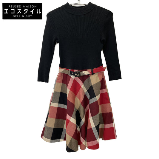 BLUE LABEL CRESTBRIDGE ブルーレーベルクレストブリッジ 55J72-805-16 ﾁｪｯｸ柄 ﾜﾝﾋﾟｰｽ ワンピース 36