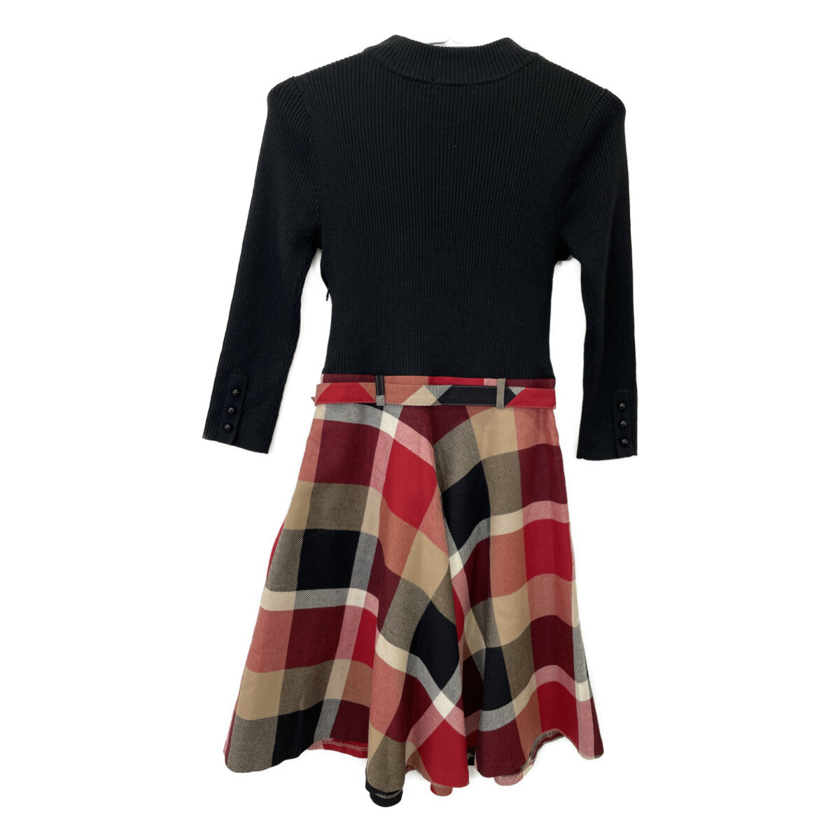 BLUE LABEL CRESTBRIDGE ブルーレーベルクレストブリッジ 55J72-805-16 ﾁｪｯｸ柄 ﾜﾝﾋﾟｰｽ ワンピース 36