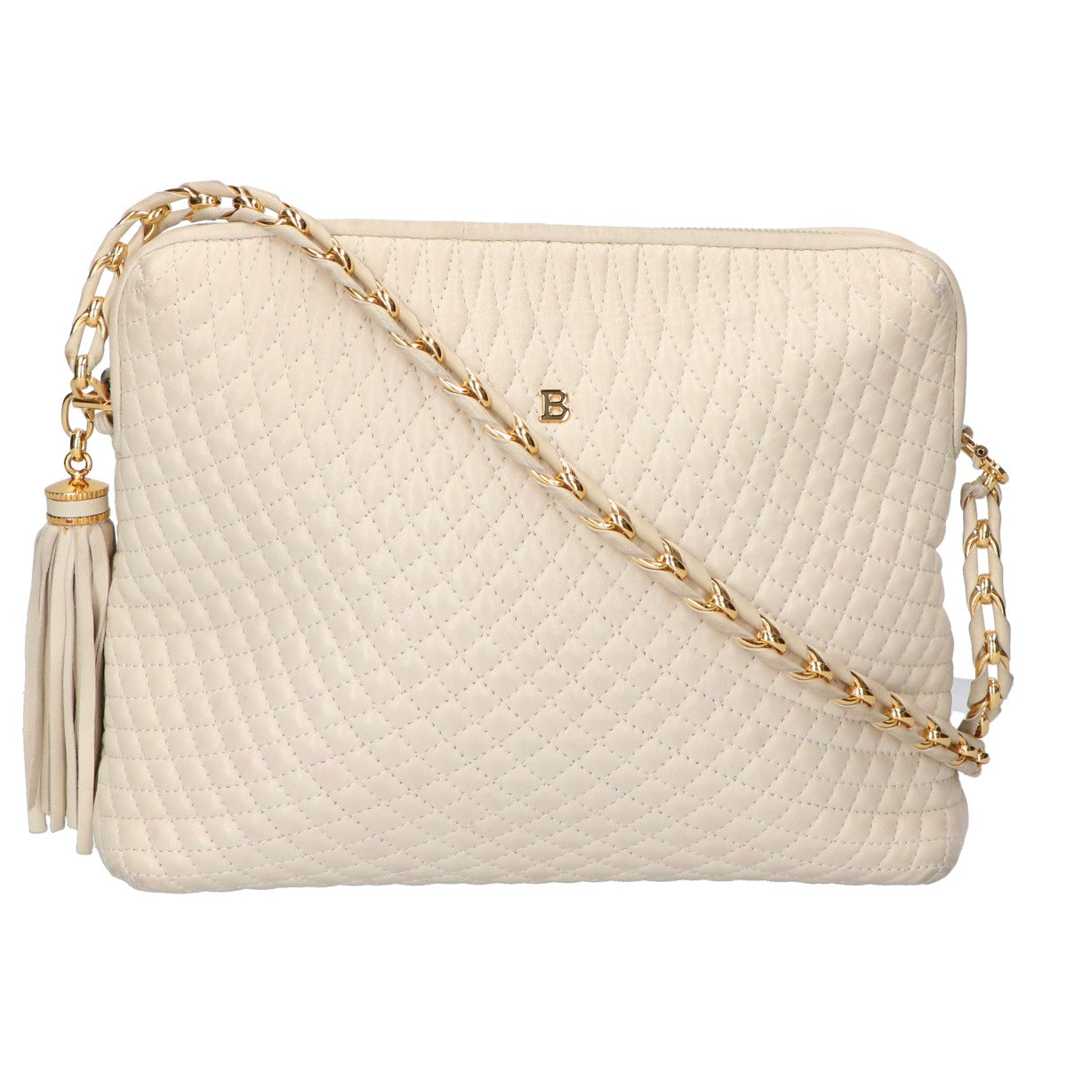 BALLY バリー レザー キルティング チェーン ショルダーバッグ