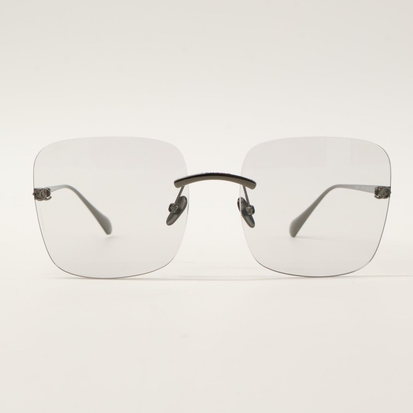 CHANEL シャネル 【美品】4287-ST c.108SG スクエア シェイプ ブルーライトカット アイウェア サングラス 54□17 140