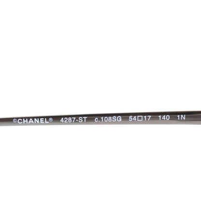 CHANEL シャネル 【美品】4287-ST c.108SG スクエア シェイプ ブルーライトカット アイウェア サングラス 54□17 140