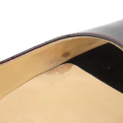 Christian Louboutin クリスチャンルブタン パテント オープントゥ パンプス レディース レッドグラデーション 36 1/2 シューズ 36.5