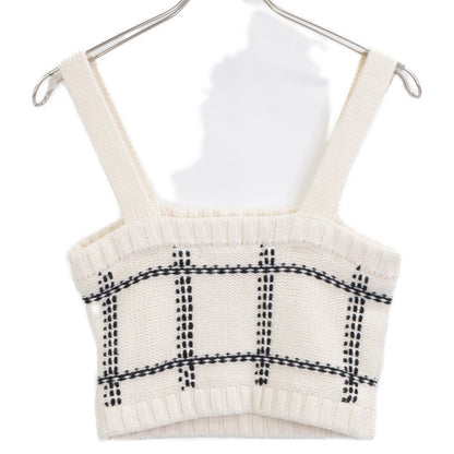 sheller シェリエ ﾎﾜｲﾄ handmade check ensembl ｱﾝｻﾝﾌﾞﾙｶｰﾃﾞｨｶﾞﾝ F