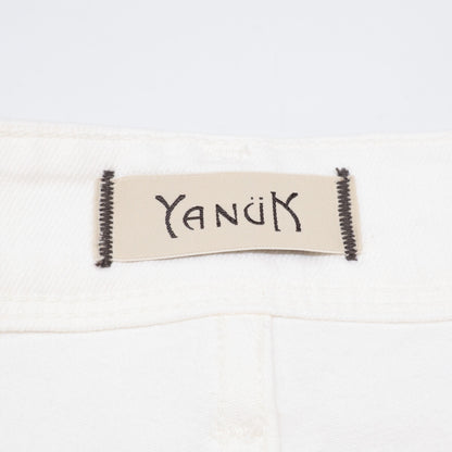 YANUK ヤヌーク ﾎﾜｲﾄ 57142068 Spill Proof ｽﾘﾑﾃｰﾊﾟｰﾄﾞ RUTH ﾊﾟﾝﾂ ボトムス 21