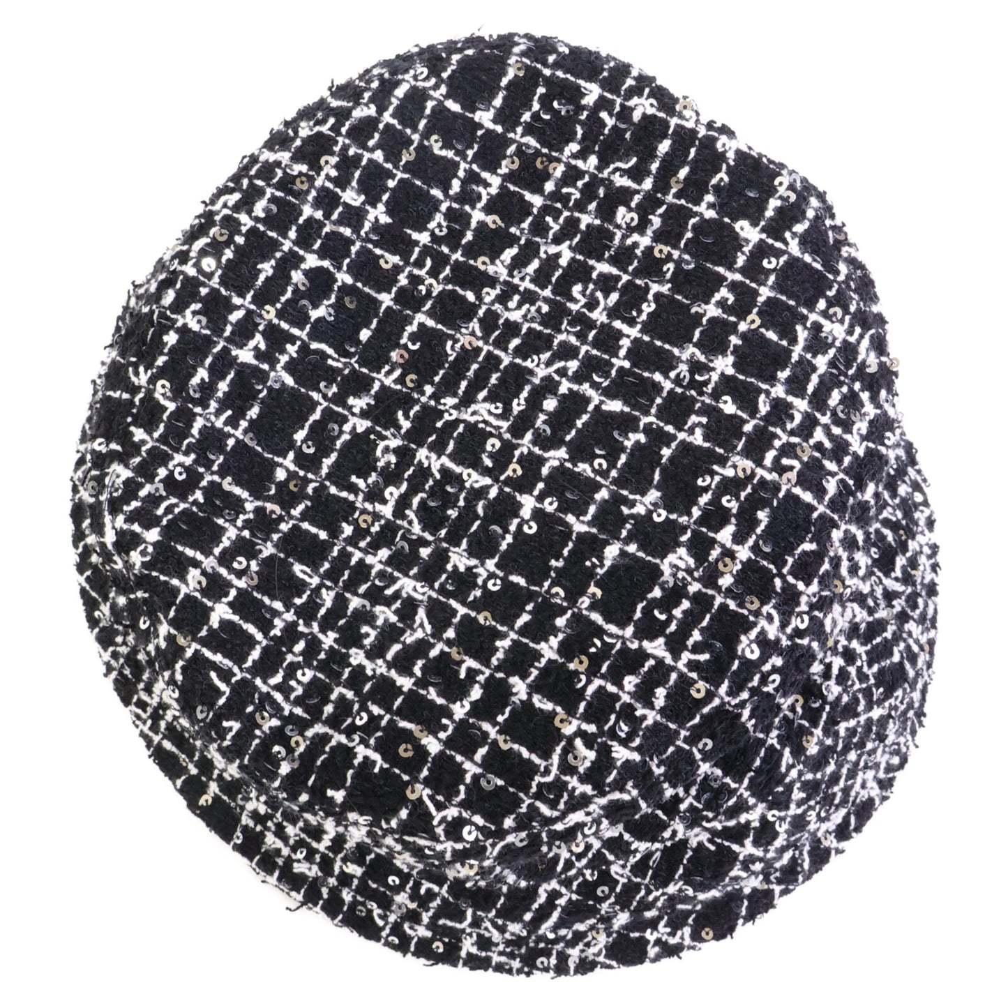 CHANEL シャネル 【美品/国内正規】ココマーク スパンコール ツイード バケットハット 帽子 M