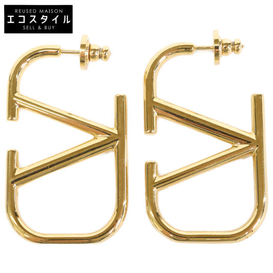 VALENTINO ヴァレンティノ Vロゴ シグネチャー メタル ピアス