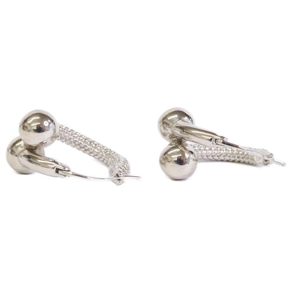 BOTTEGA VENETA ボッテガヴェネタ イントレチャートデザイン ボール フープ ピアス