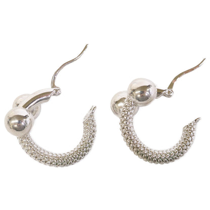 BOTTEGA VENETA ボッテガヴェネタ イントレチャートデザイン ボール フープ ピアス