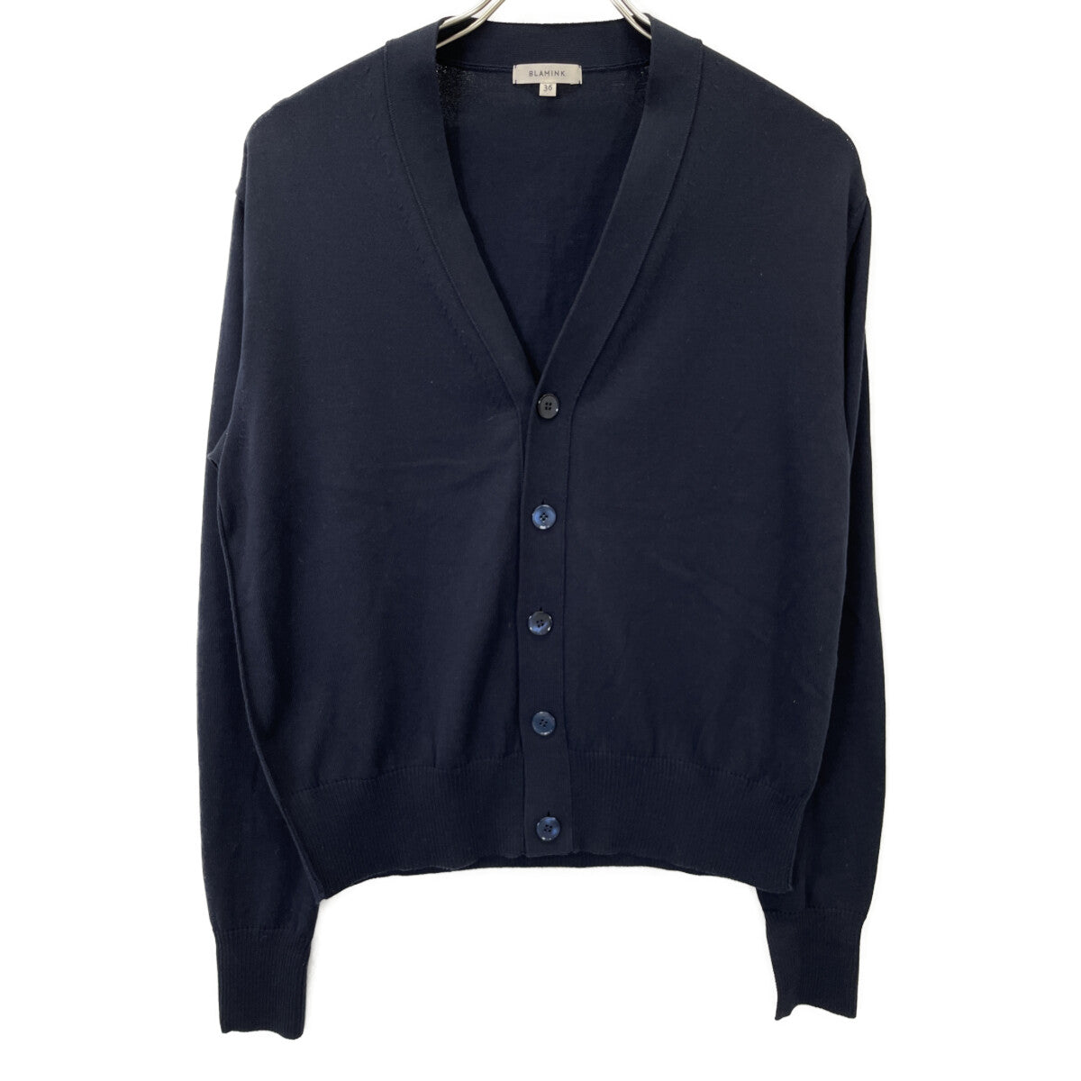 BLAMINK ブラミンク ﾈｲﾋﾞｰ ｺｯﾄﾝ14G Vﾈｯｸｶｰﾃﾞｨｶﾞﾝ 36