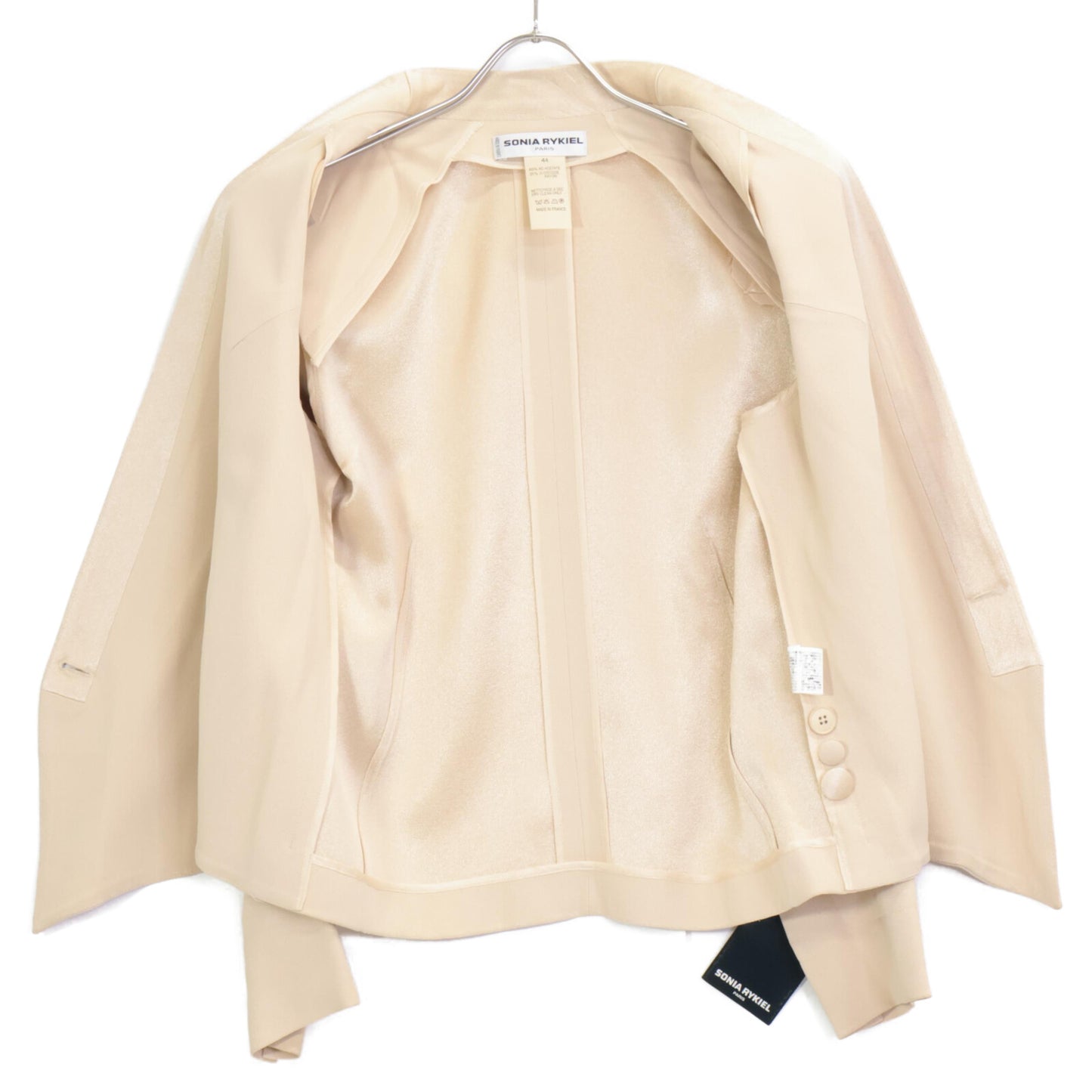 SONIA RYKIEL ソニアリキエル ﾍﾞｰｼﾞｭ ｼﾞｬｹｯﾄ/ｽｶｰﾄ ｾｯﾄｱｯﾌﾟ 44