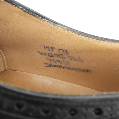 Church's チャーチ Heritage コレクション サンドリンガム ウイングチップ シューズ ブラック 7.5 メンズ シューズ 7.5