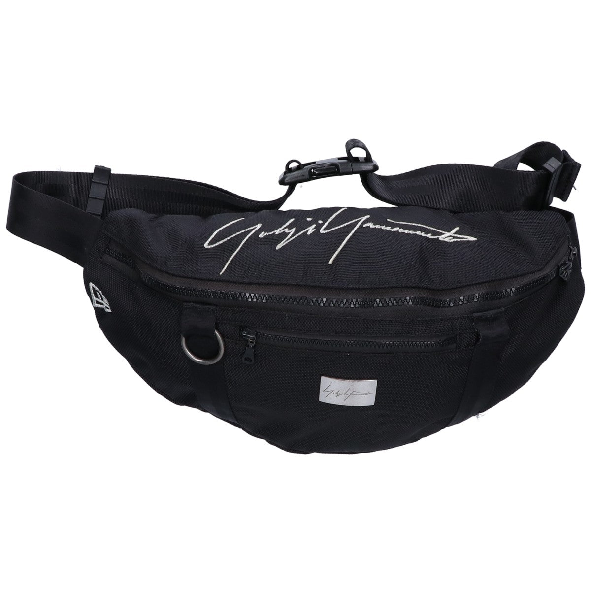 Yohji Yamamoto POUR HOMME ヨウジヤマモトプールオム x NEW ERA ニューエラ ロゴ刺繍 ナイロン ウエストバッグ