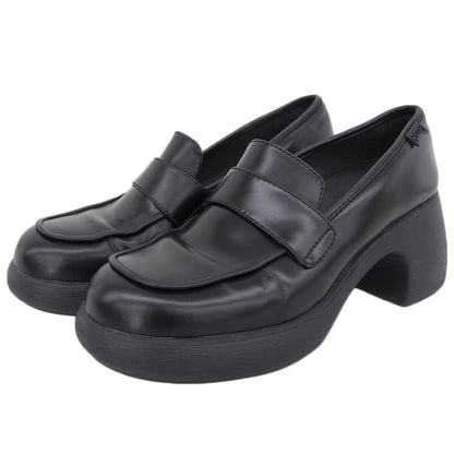 CAMPER カンペール 美品 テルマ ヒール パンプス ローファー シューズ レディース ブラック 38 K201292-016 シューズ 38