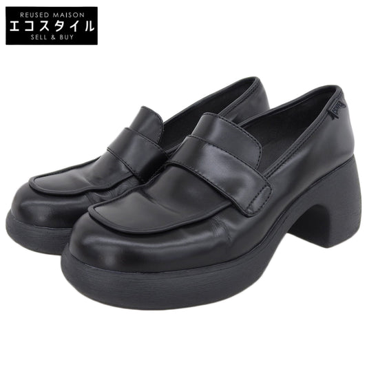 CAMPER カンペール 美品 テルマ ヒール パンプス ローファー シューズ レディース ブラック 38 K201292-016 シューズ 38