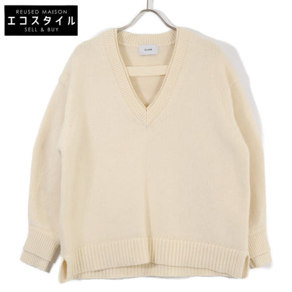 CLANE クラネ 17105-2442 24AW ﾍﾞｰｼﾞｭ 2WAY ﾈｯｸ ｵｰﾊﾞｰﾆｯﾄ トップス 1