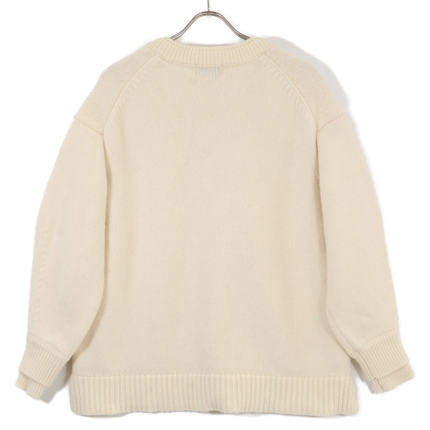 CLANE クラネ 17105-2442 24AW ﾍﾞｰｼﾞｭ 2WAY ﾈｯｸ ｵｰﾊﾞｰﾆｯﾄ トップス 1