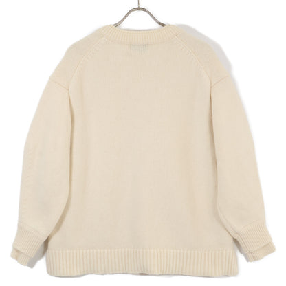 CLANE クラネ 17105-2442 24AW ﾍﾞｰｼﾞｭ 2WAY ﾈｯｸ ｵｰﾊﾞｰﾆｯﾄ トップス 1