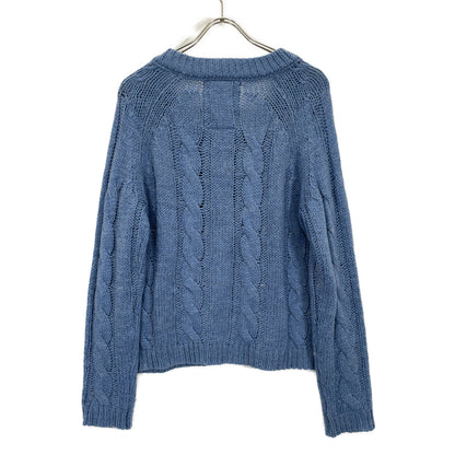 Basketcase バスケットケース 92663 ﾌﾞﾙｰ Vﾈｯｸﾆｯﾄ トップス S