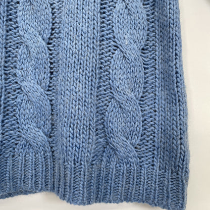 Basketcase バスケットケース 92663 ﾌﾞﾙｰ Vﾈｯｸﾆｯﾄ トップス S