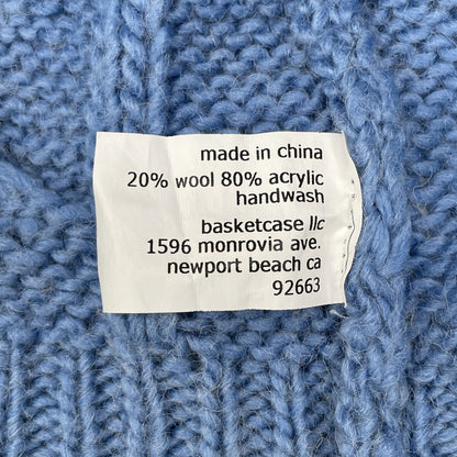 Basketcase バスケットケース 92663 ﾌﾞﾙｰ Vﾈｯｸﾆｯﾄ トップス S