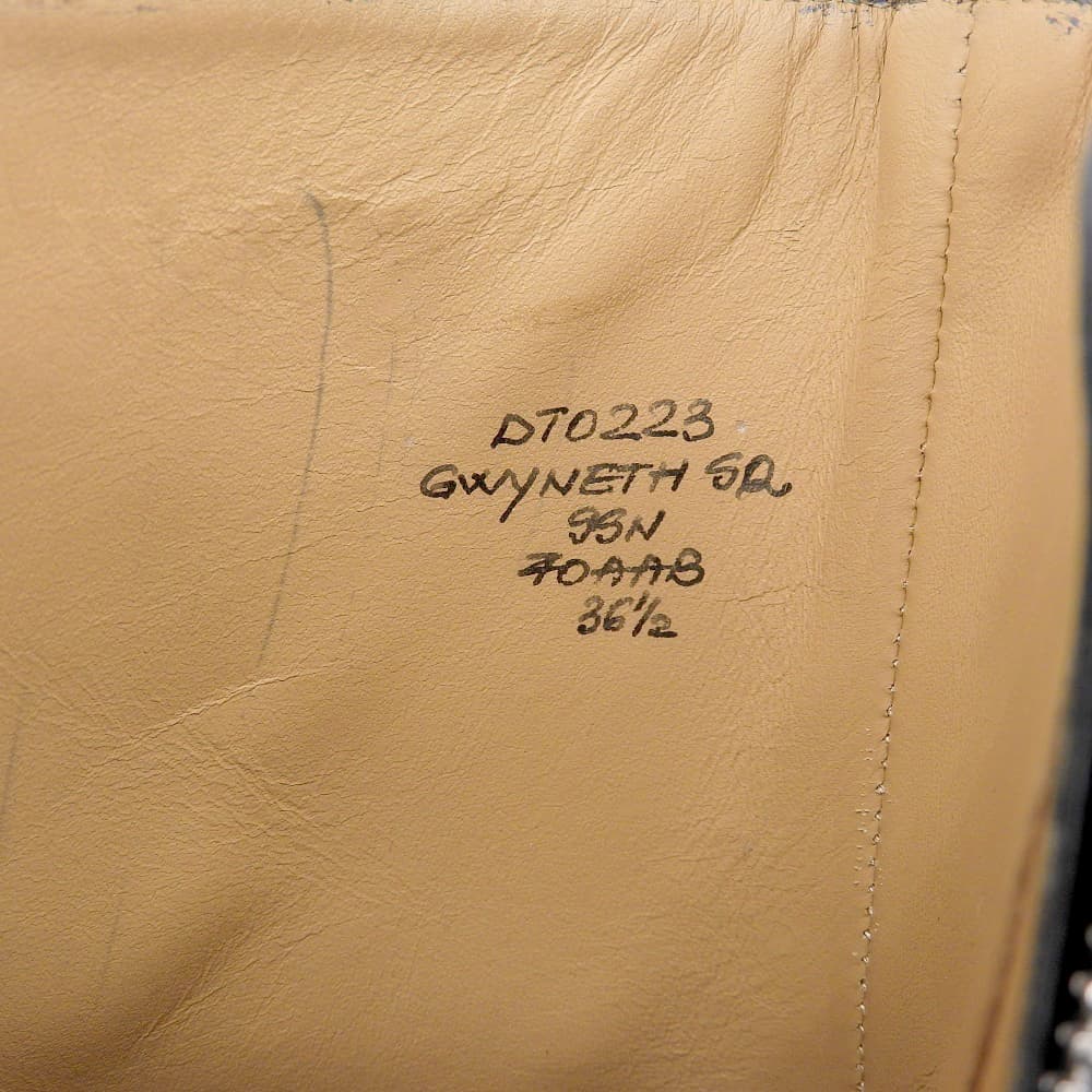 Church's チャーチ 美品 GWYNETH レザー レースアップ サイドZIP ブーツ シューズ メンズ ブラック 36.5 シューズ 36 1/2