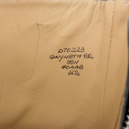 Church's チャーチ 美品 GWYNETH レザー レースアップ サイドZIP ブーツ シューズ メンズ ブラック 36.5 シューズ 36 1/2