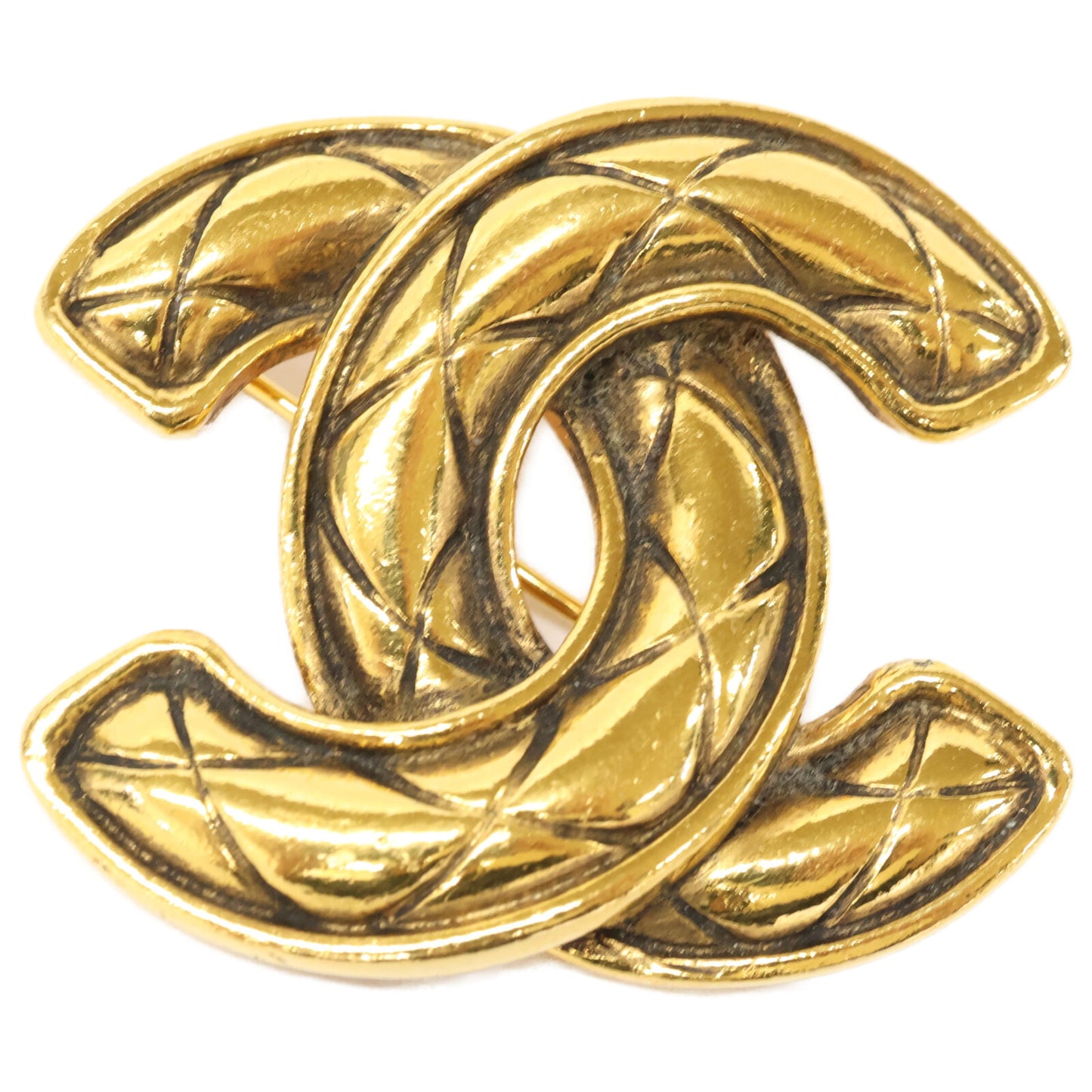 CHANEL シャネル 1153 マトラッセ ココマーク ブローチ