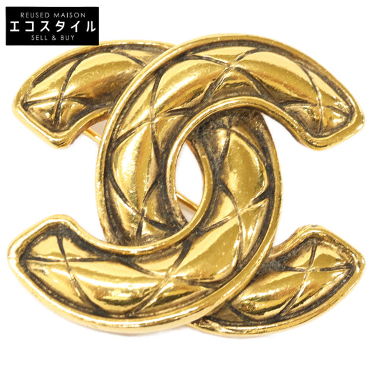 CHANEL シャネル 1153 マトラッセ ココマーク ブローチ