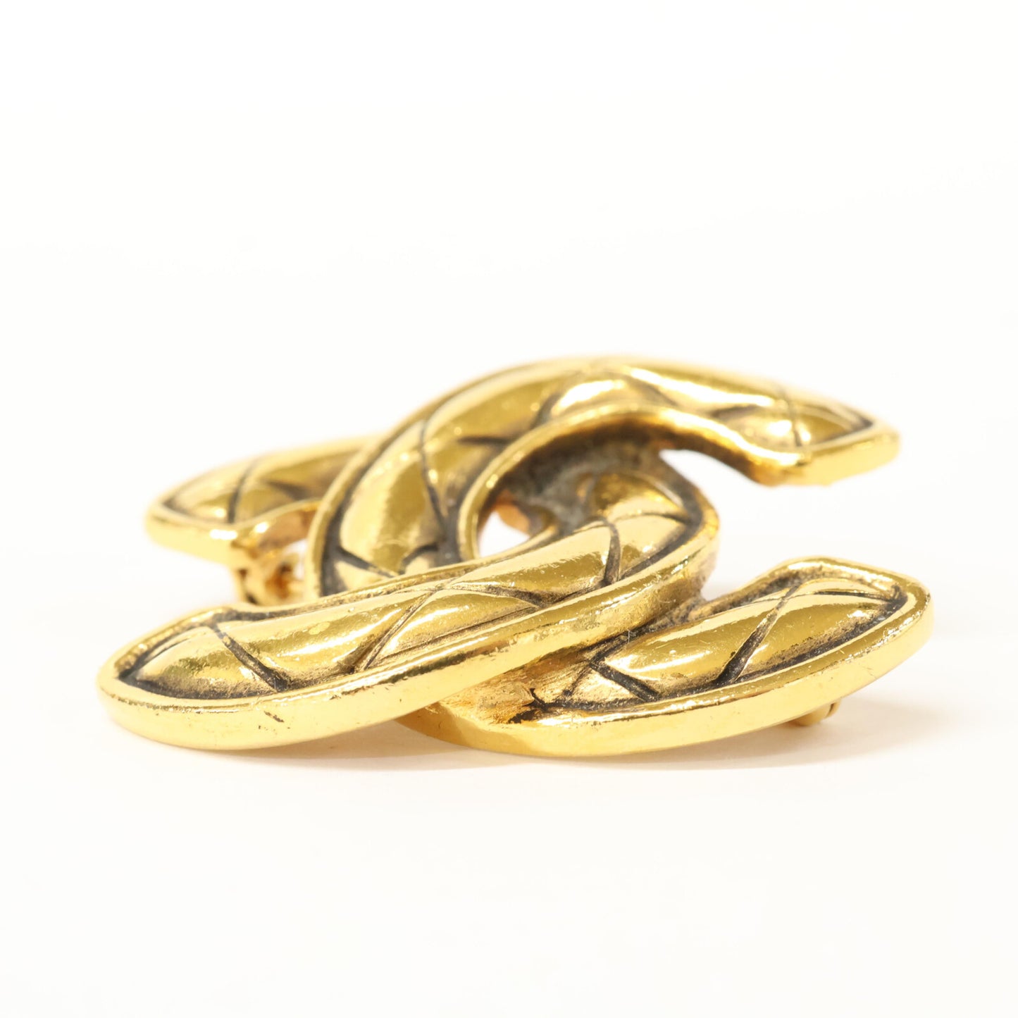 CHANEL シャネル 1153 マトラッセ ココマーク ブローチ