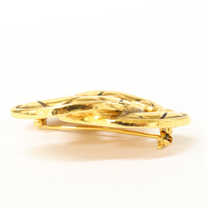 CHANEL シャネル 1153 マトラッセ ココマーク ブローチ