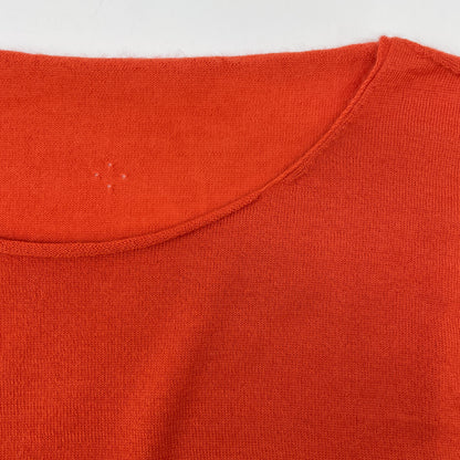 TOYOBOSHI トウヨウボウシ 糸衣 ｵﾚﾝｼﾞ OHAUSU 13IT-AC6001 ｶｼﾐﾔ100 ｸﾙｰﾈｯｸ ﾆｯﾄ トップス 1