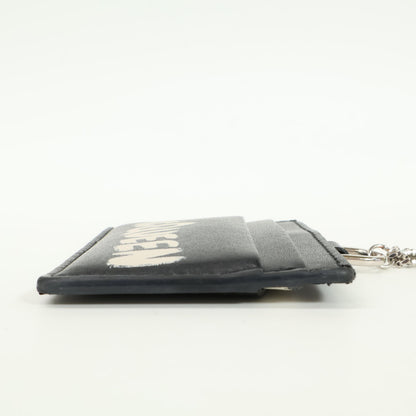 Alexander McQueen アレキサンダーマックイーン 666890 1AAC7 CARD HOLDER W/CHAIN チェーン付 ロゴ カードケース