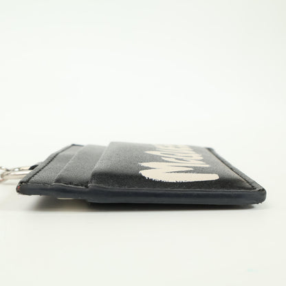 Alexander McQueen アレキサンダーマックイーン 666890 1AAC7 CARD HOLDER W/CHAIN チェーン付 ロゴ カードケース