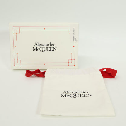 Alexander McQueen アレキサンダーマックイーン 666890 1AAC7 CARD HOLDER W/CHAIN チェーン付 ロゴ カードケース