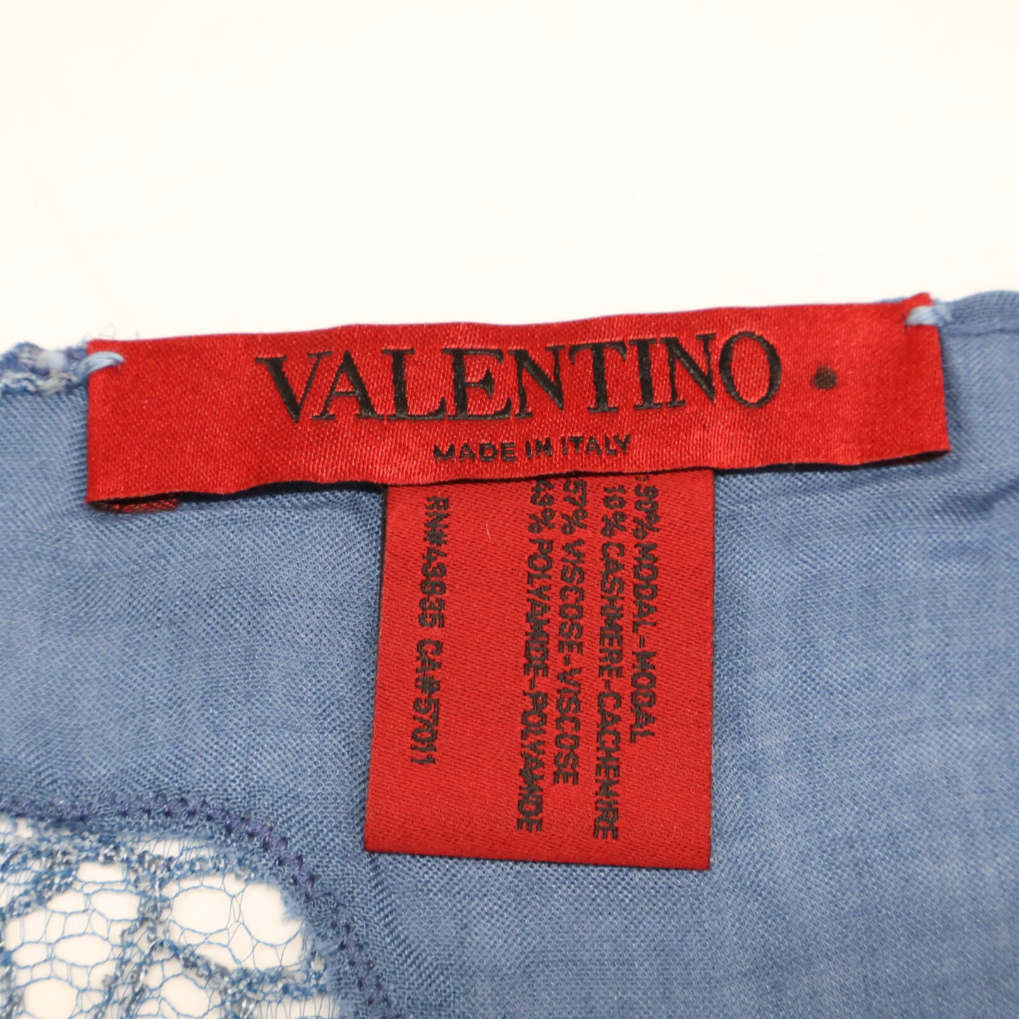 VALENTINO ヴァレンティノ モダール/カシミヤ レース ストール