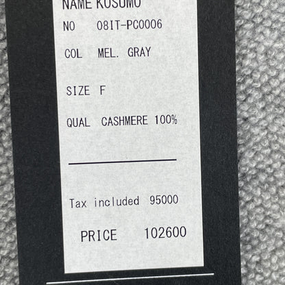 TOYOBOSHI トウヨウボウシ 糸衣 KOSUMO ｸﾞﾚｰ 08IT-PC0006 ｶｼﾐﾔ100 ｾｰﾀｰ トップス F